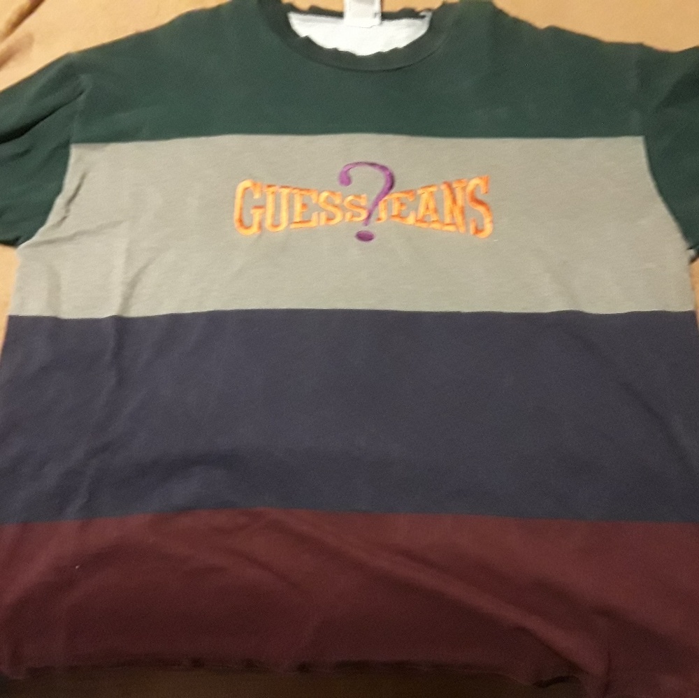 Original Late 80's Early 90's Guess Stitched Shirt - image 1